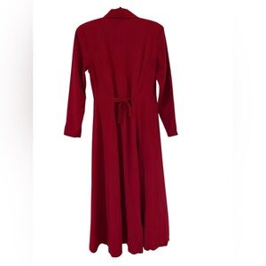 Ann Taylor Vibrant Red Long Sleeve Dress